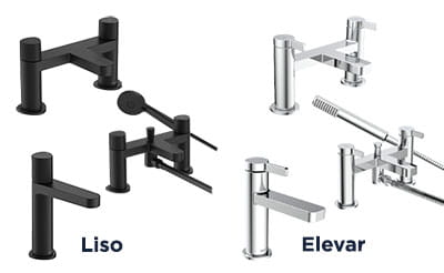 Bristan Liso ad Elevar range of Bathroom Taps