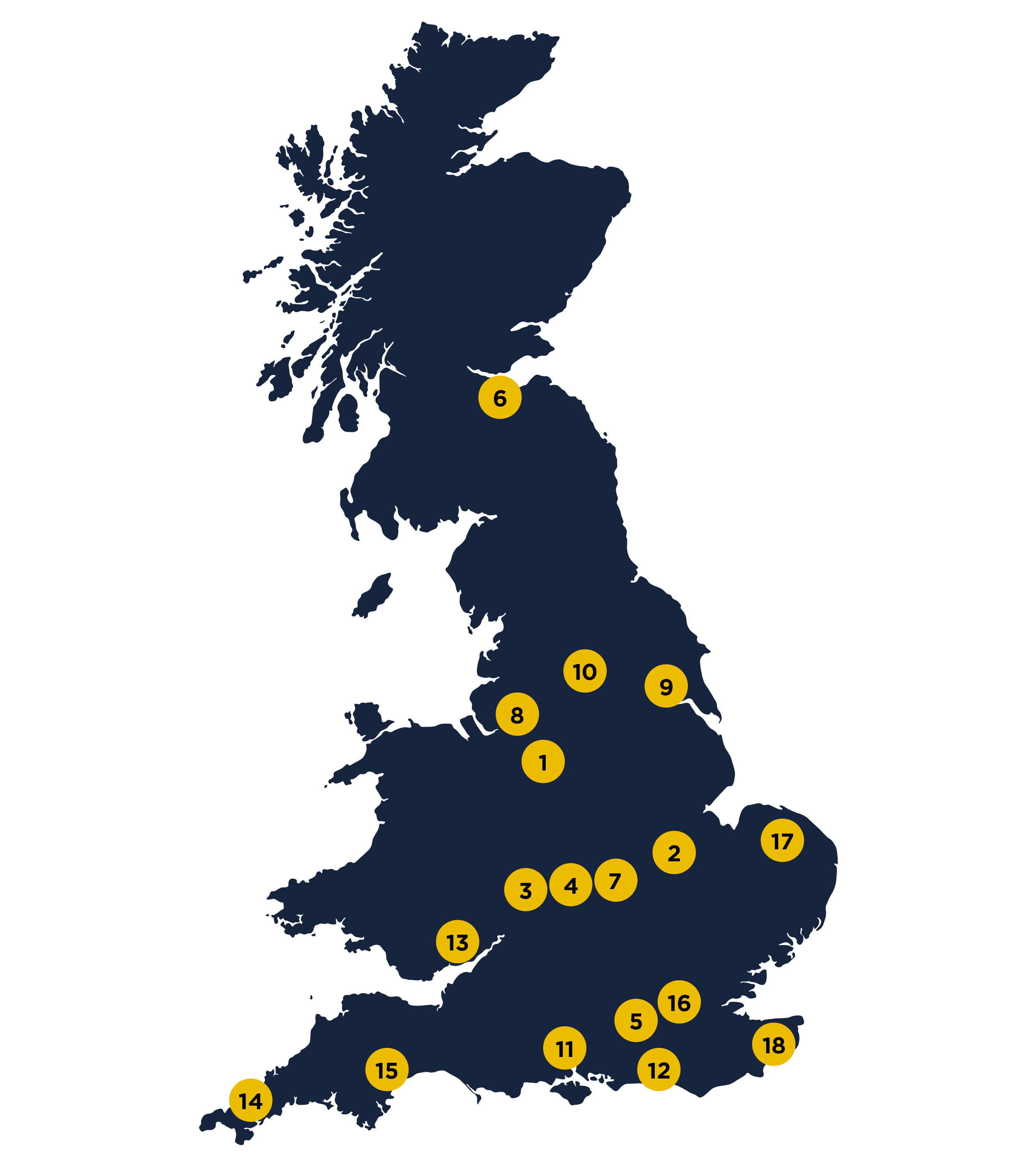 Bristan and City Plumbing Football Frenzy Event Map