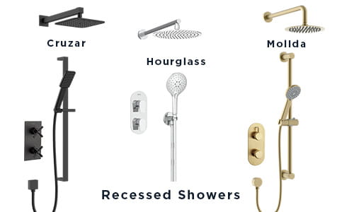 Bristan New Range of Recessed Showers