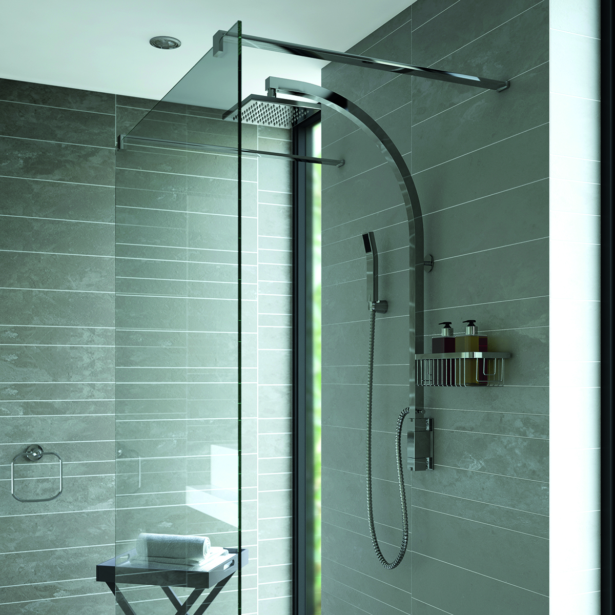 Qube Thermostatic Inline Exposed Shower Valve | Bristan