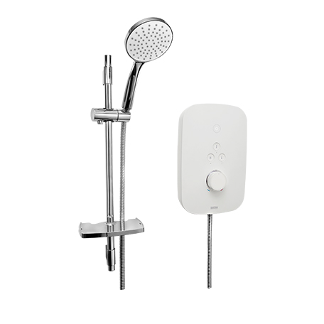 Smile 8.5KW Electric Shower White | Showers | Bristan